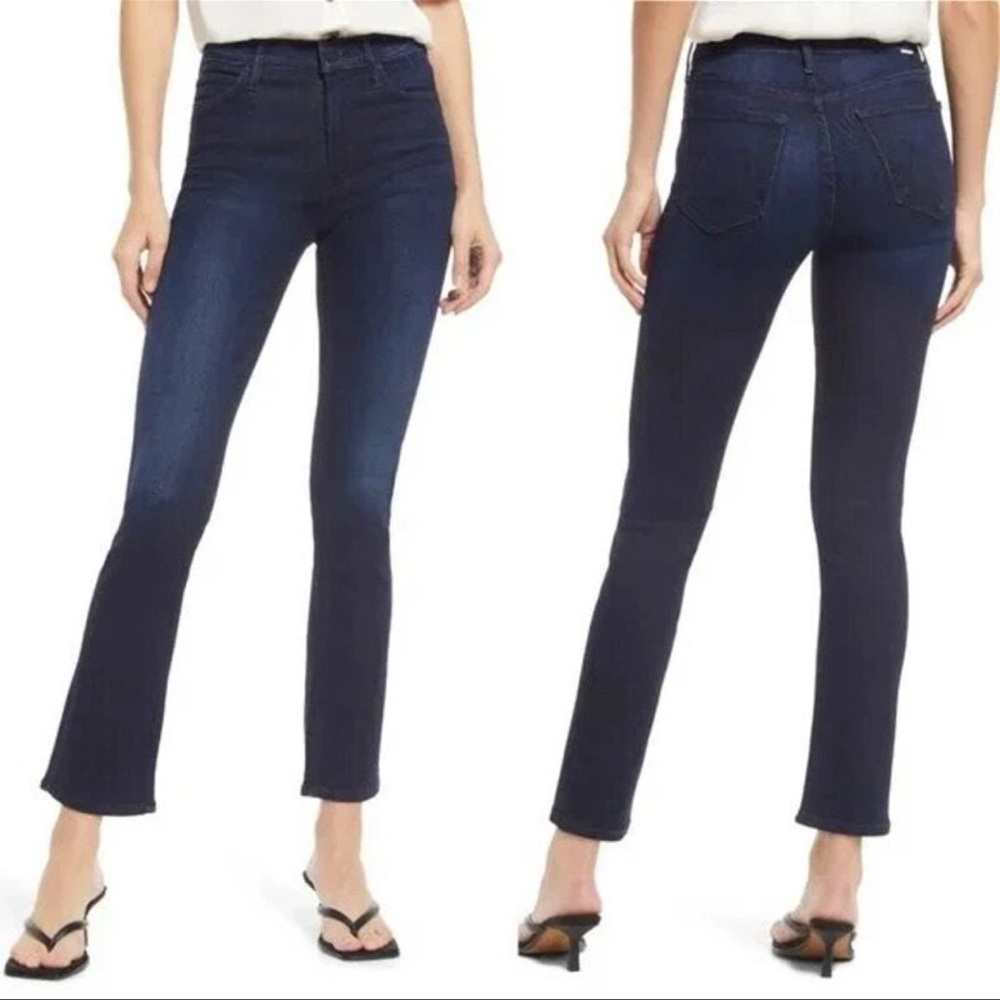 Mother Women's The Mid Rise Dazzler Ankle Now Or Never Dark Wash Sz‎ 31
